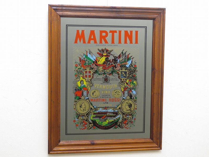 ビンテージ パブミラー マルティーニ （MARTINI）イタリアのリキュール