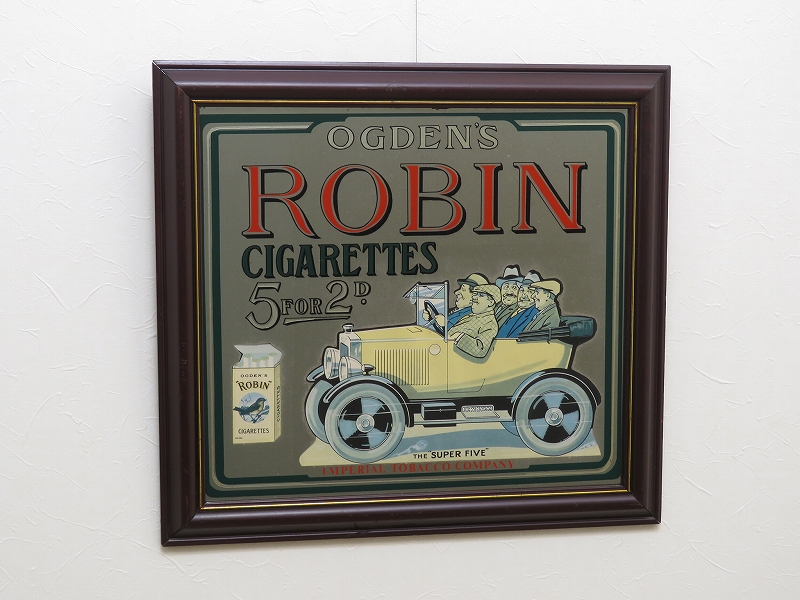 ビンテージ パブミラー ROBIN CIGARETTES タバコ（3月27日 