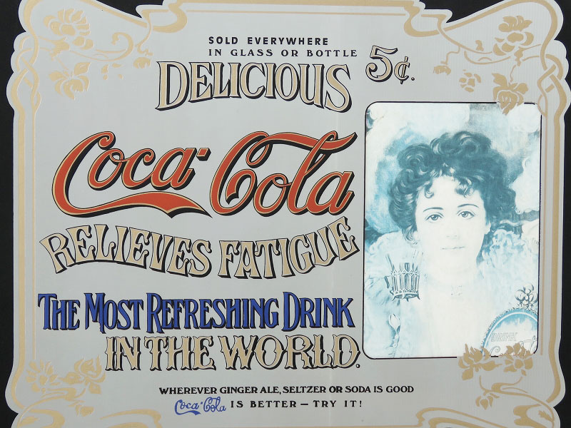 ビンテージ パブミラー　コカ コーラ（Coca・Cola）