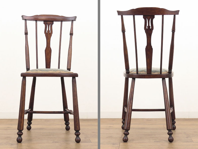 小振りなマホガニーの椅子 （ドールチェア） イギリスのアンティーク家具（A-2402） | アンティーク家具 販売・通販「アルヴェール」