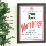 ビンテージ パブミラー WHITE HORS スコッチウィスキー イギリス ビンテージ パブミラー WHITE HORS スコッチウィスキー イギリス